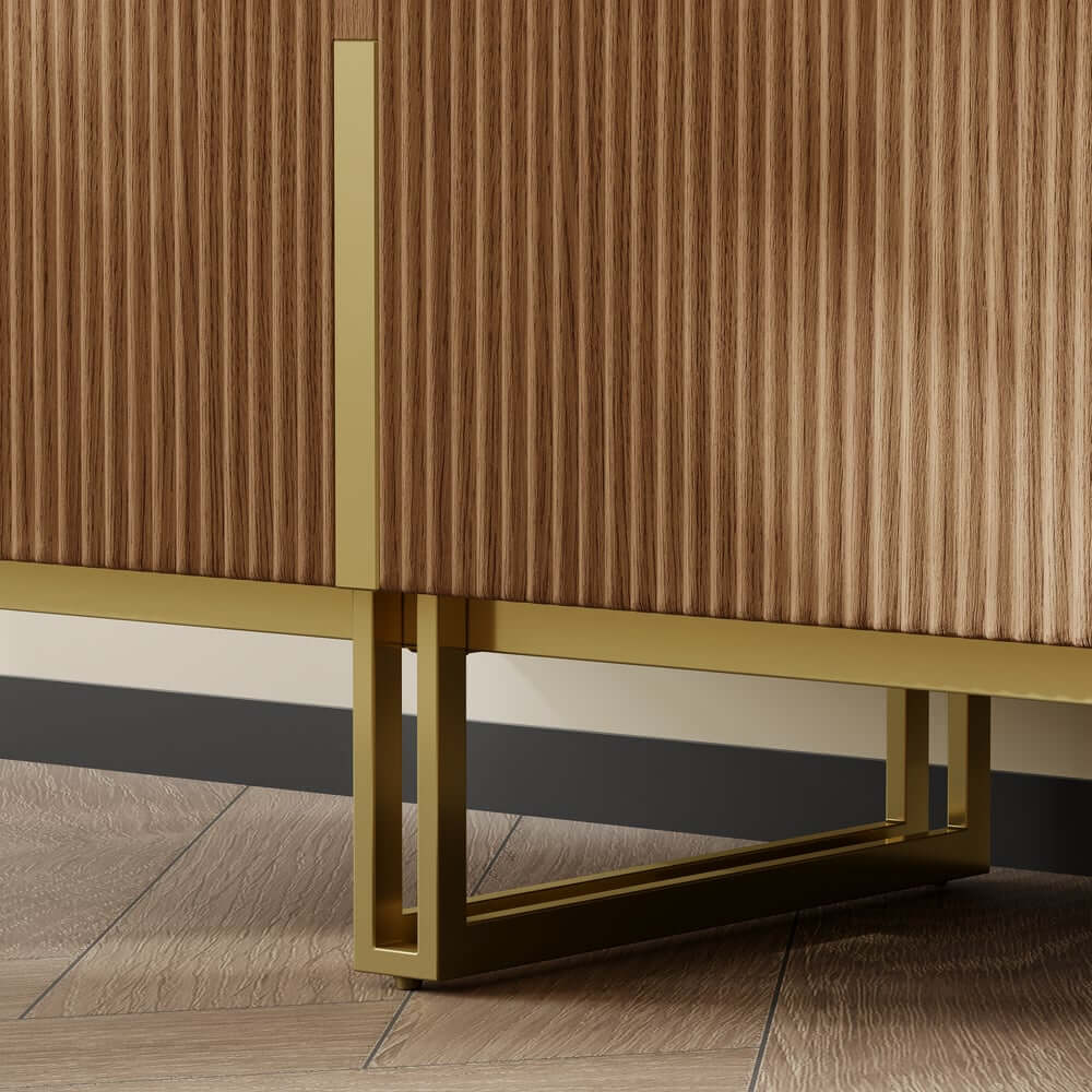 Freestanding TV Stand For 65 Inch TV With Cable Management