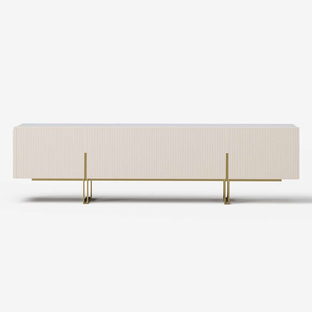 Freestanding TV Stand For 65 Inch TV With Cable Management