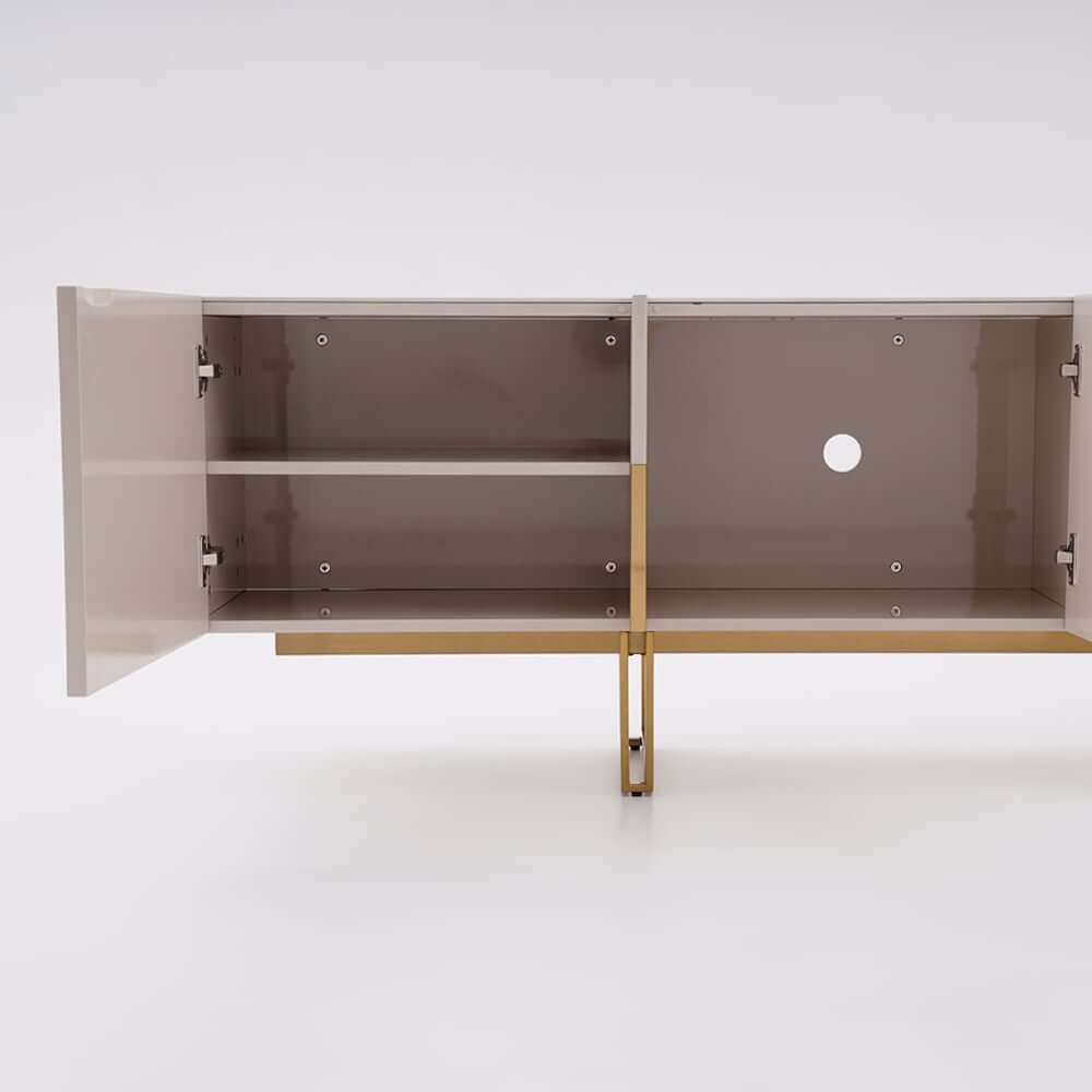 Freestanding TV Stand For 65 Inch TV With Cable Management