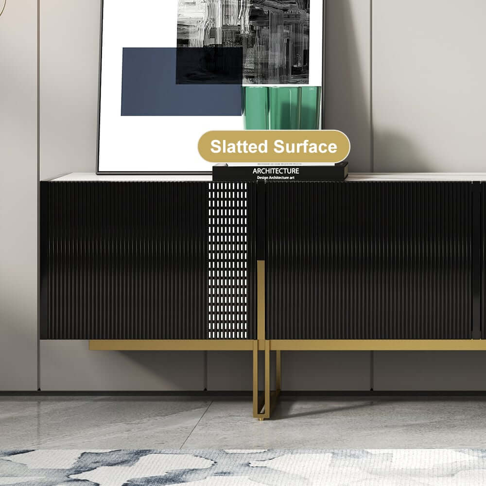 Freestanding TV Stand For 65 Inch TV With Cable Management