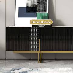 Freestanding TV Stand For 65 Inch TV With Cable Management