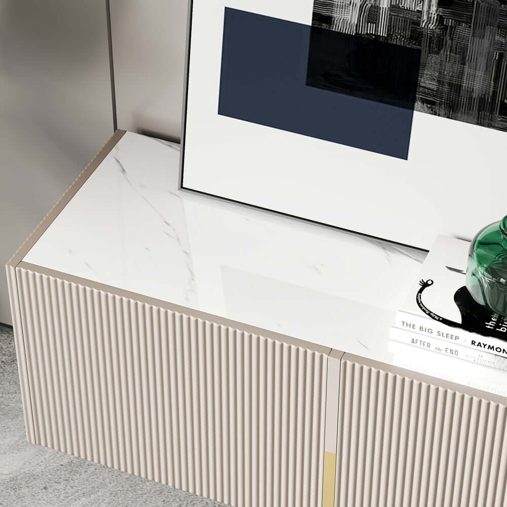 Freestanding TV Stand For 65 Inch TV With Cable Management