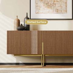 Freestanding TV Stand For 65 Inch TV With Cable Management