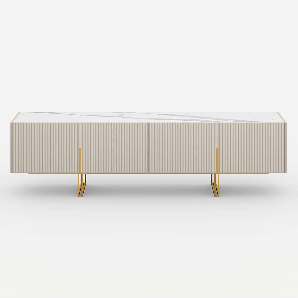 Freestanding TV Stand For 65 Inch TV With Cable Management
