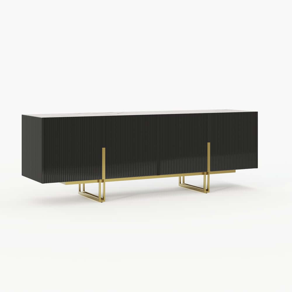 Freestanding TV Stand For 65 Inch TV With Cable Management