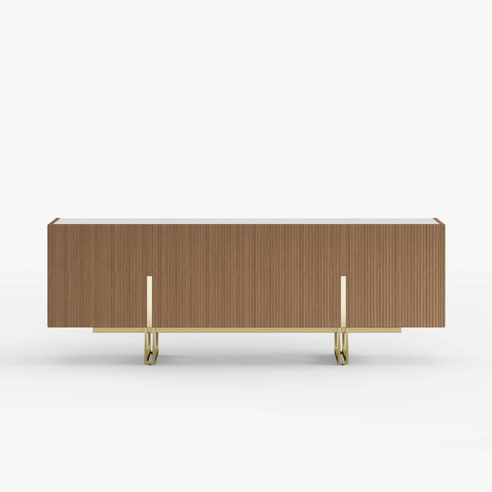 Freestanding TV Stand For 65 Inch TV With Cable Management