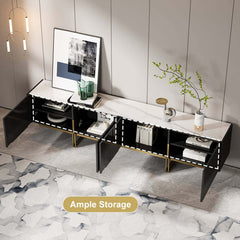 Freestanding TV Stand For 65 Inch TV With Cable Management