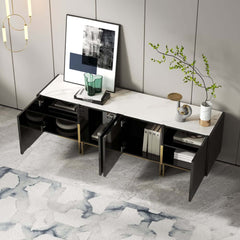 Freestanding TV Stand For 65 Inch TV With Cable Management