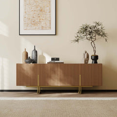 Freestanding TV Stand For 65 Inch TV With Cable Management