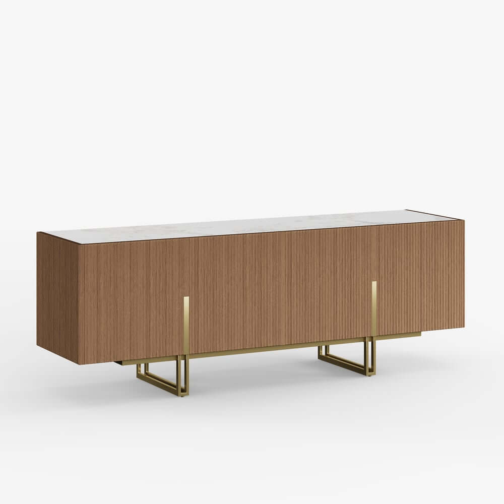 Freestanding TV Stand For 65 Inch TV With Cable Management