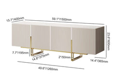 Freestanding TV Stand For 65 Inch TV With Cable Management Dimensions