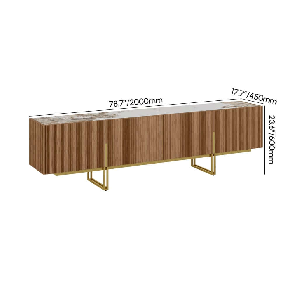 Freestanding TV Stand For 65 Inch TV With Cable Management Dimensions