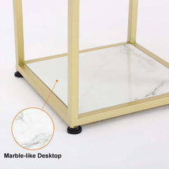 Geometric Metal Etagere Bookshelf - Modern Gold & Black Design