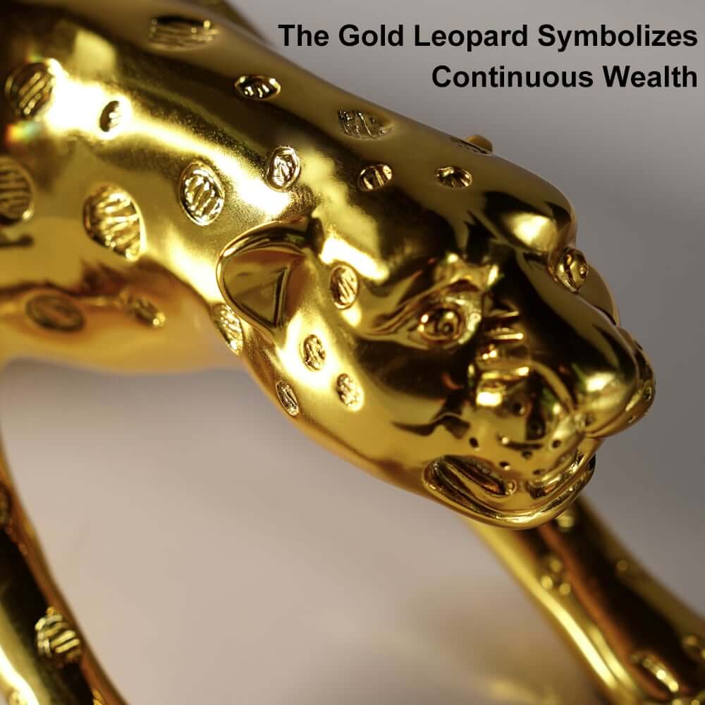 Glam Gold Resin Animal Sculpture for Home and Office Decor