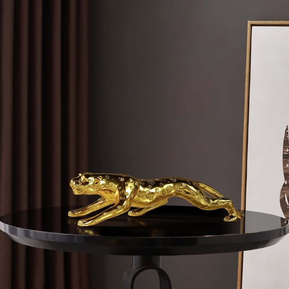 Glam Gold Resin Animal Sculpture for Home and Office Decor Main Product Image