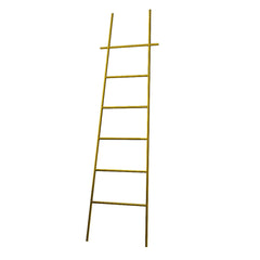 Gold Metal Ladder Rack for Modern Organization and Storage
