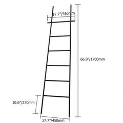 Gold Metal Ladder Rack for Modern Organization and Storage