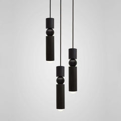 Gold Minimalist Adjustable Height Single Pendant Light
