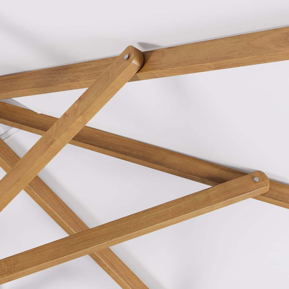 Gray and White Cantilever Patio Umbrella with 360° Rotation