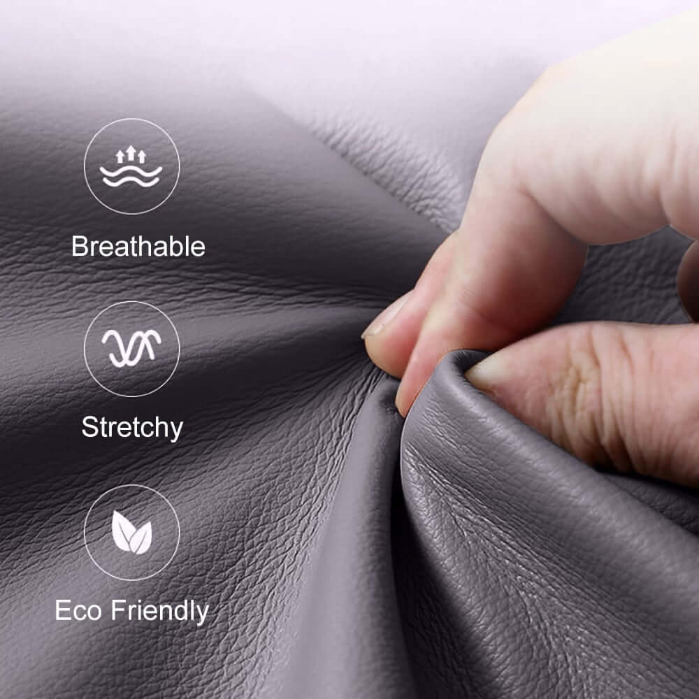 Gray Faux Leather Platform Bed With Diamond Headboard