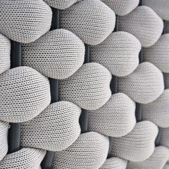 Gray Sintered Stone Rectangle Coffee Table for Outdoor Living