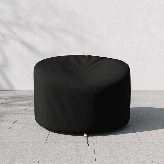 Heavy Duty Black and Ivory Patio Chair Cover with Water Resistance Main Product Image