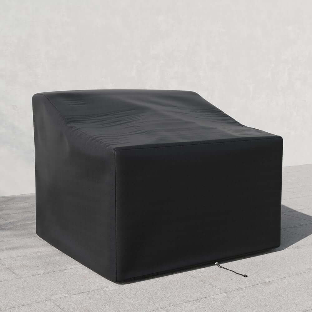 Heavy Duty Black Waterproof Patio Chair Cover for All-Season Protection