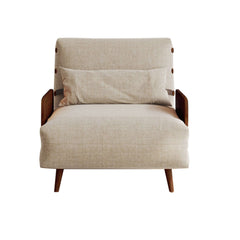 Hompkin 3-in-1 Linen & Chenille Folding Sofa Bed with Solid Wood Frame