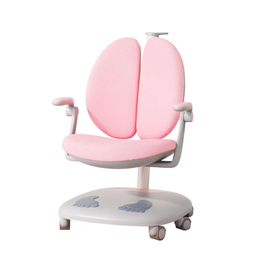 Hompkin Adjustable Children's Learning Chair with Ergonomic Backrest and Dual-Tone Fabric