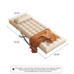 Hompkin Barcelona-Style Convertible Faux Leather Sofa Chair