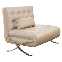Hompkin Barcelona-Style Convertible Faux Leather Sofa Chair