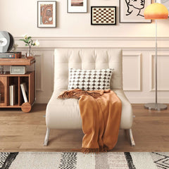 Hompkin Barcelona-Style Convertible Faux Leather Sofa Chair