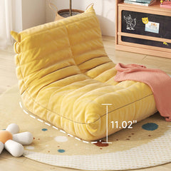 Hompkin Caterpillar Kids Sofa – Soft Technology Leather and Velvet Children's Lounge Seat