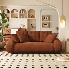 Hompkin Corduroy 3-in-1 Convertible Sofa Bed with Button-Tufted Back