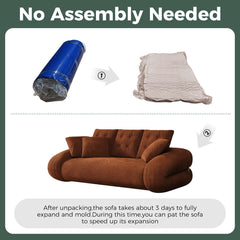 Hompkin Corduroy 3-in-1 Convertible Sofa Bed with Button-Tufted Back