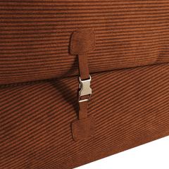 Hompkin Corduroy 3-in-1 Convertible Sofa Bed with Button-Tufted Back