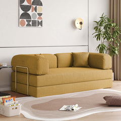 Hompkin Corduroy Modular Convertible Sofa Bed – Modern Fabric Sleeper