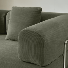 Hompkin Corduroy Modular Convertible Sofa Bed – Modern Fabric Sleeper