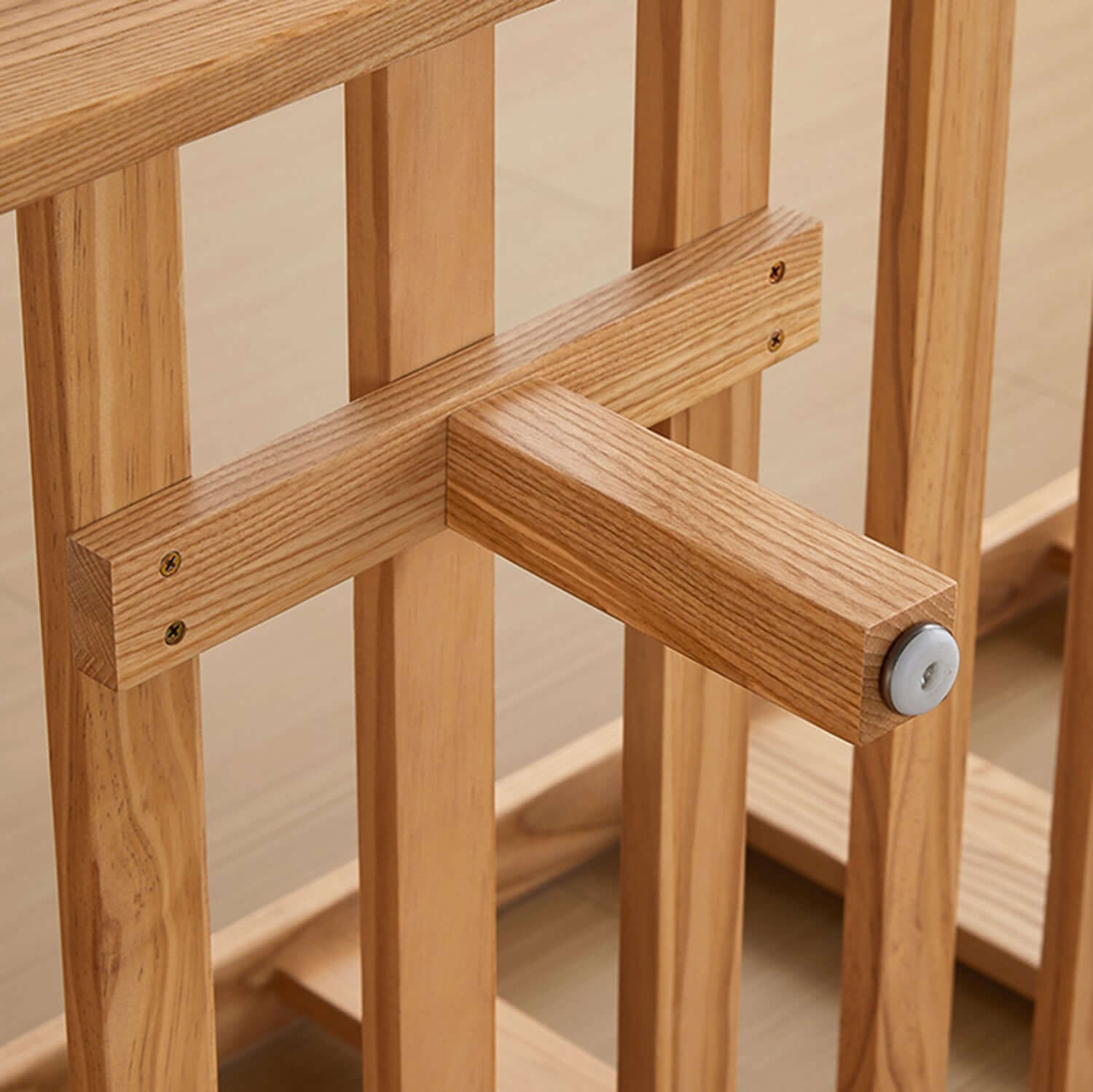 Hompkin Japandi Ash Wood Sofa with Corduroy or Linen Upholstery