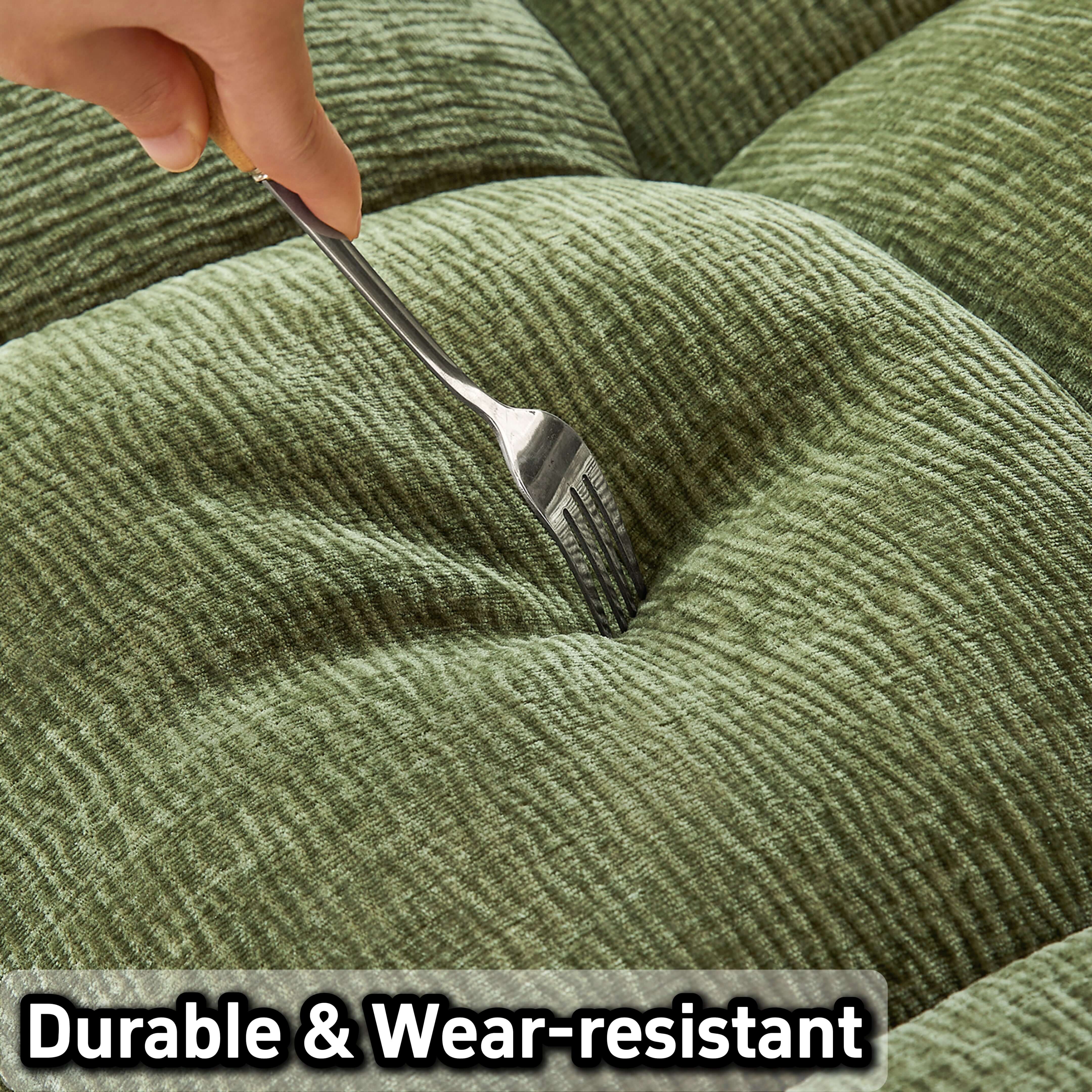 Hompkin Modern Tufted Chenille Pull-Out Single Sofa Bed