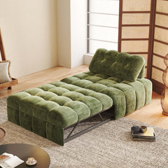 Hompkin Modern Tufted Chenille Pull-Out Single Sofa Bed Main Product Image
