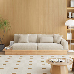 Hompkin Modular Floor Sofa Bed with Pull-Out Queen Mattress and Lift-Top Storage