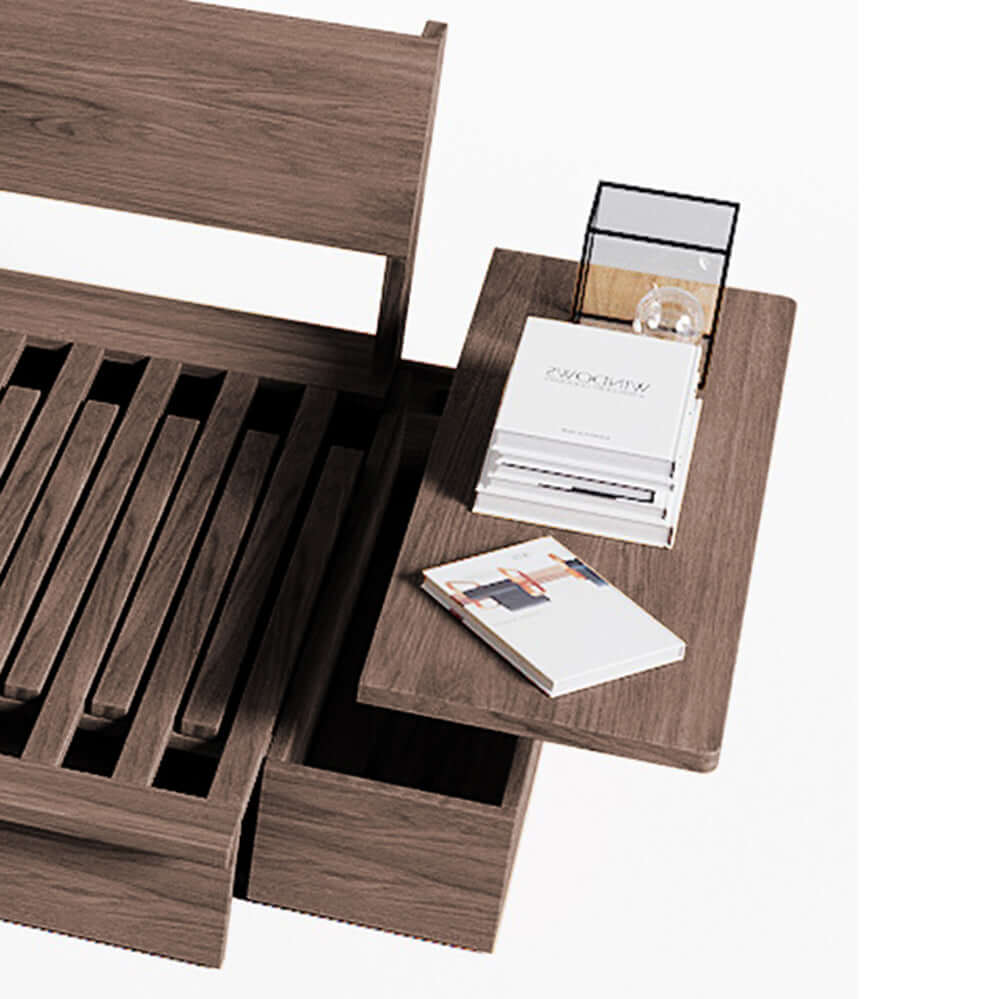 Hompkin Modular Floor Sofa Bed with Pull-Out Queen Mattress and Lift-Top Storage