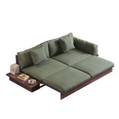 Hompkin Modular Floor Sofa Bed with Pull-Out Queen Mattress and Lift-Top Storage