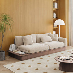 Hompkin Modular Floor Sofa Bed with Pull-Out Queen Mattress and Lift-Top Storage