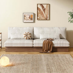 Hompkin Modular Sleeper Sofa Bed – Solid Wood Mid-Century Japandi Design