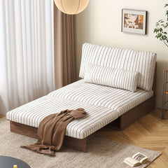 Hompkin Modular Sleeper Sofa Bed – Solid Wood Mid-Century Japandi Design