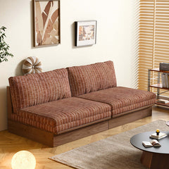 Hompkin Modular Sleeper Sofa Bed – Solid Wood Mid-Century Japandi Design