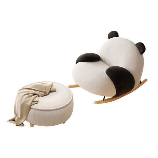 Hompkin Panda Rocking Chair with Matching Footrest