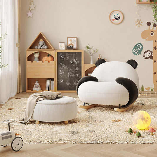 Hompkin Panda Rocking Chair with Matching Footrest Main Product Image